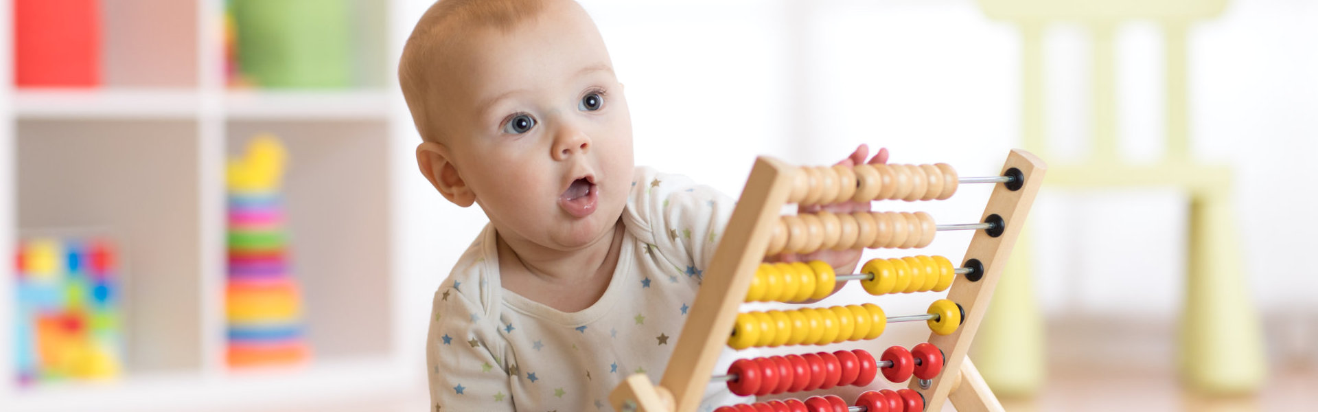 infant playing